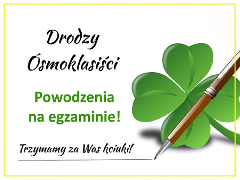 Ikona do artykułu: Powodzenia Ósmoklasiści!